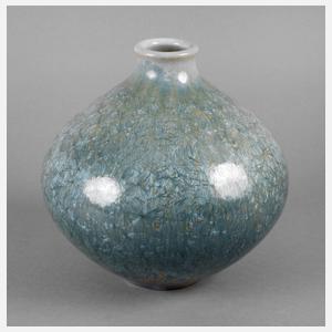 Wendelin Stahl Vase Kristallglasur
