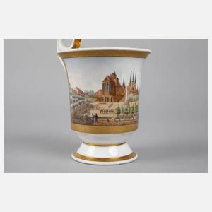 KPM Berlin Ansichtentasse Erfurt