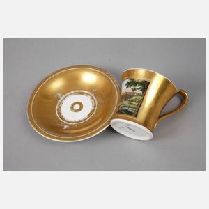 KPM Berlin Ansichtentasse ”Sanssouci bei Potsdam”