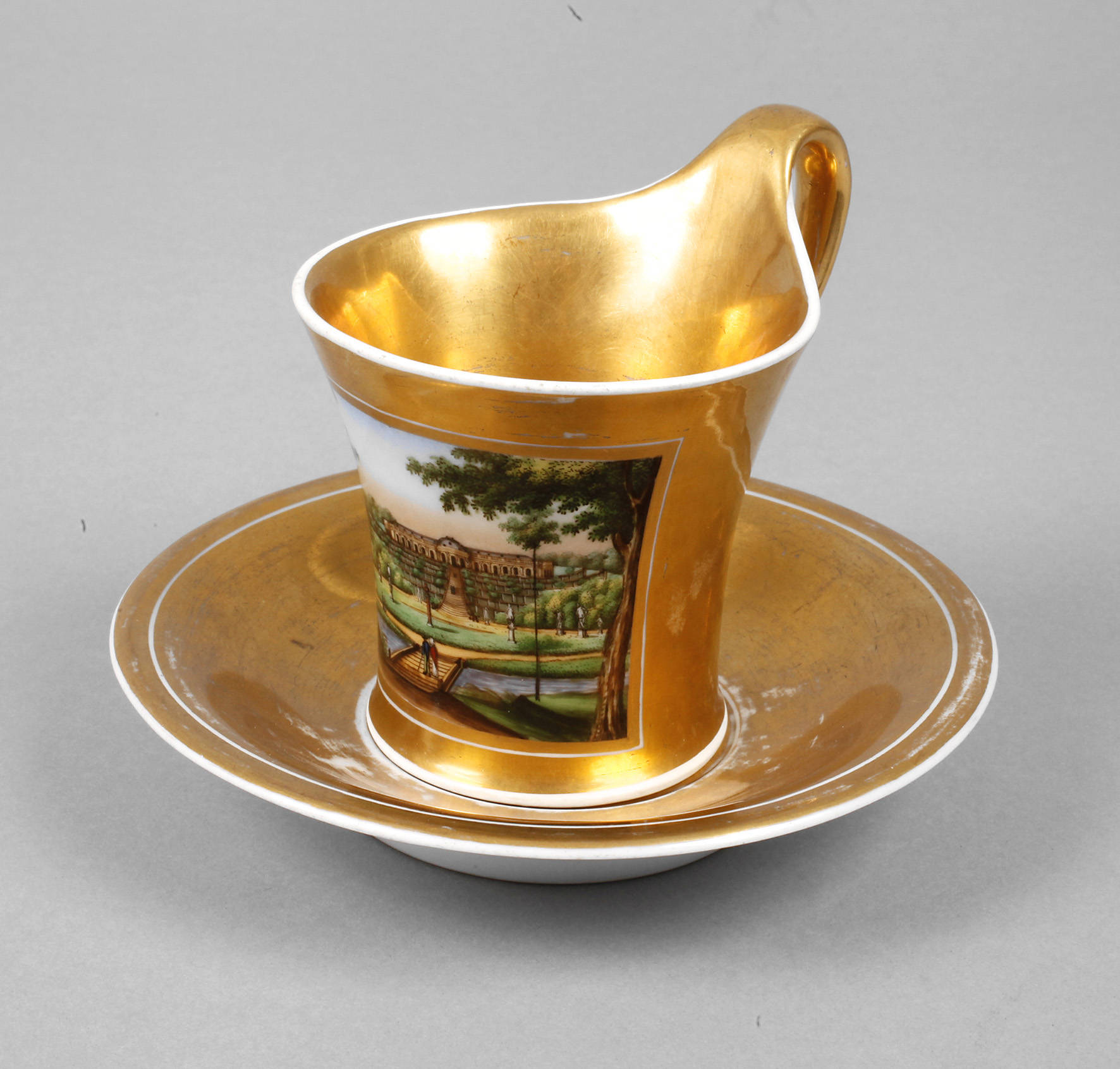 KPM Berlin Ansichtentasse ”Sanssouci bei Potsdam”