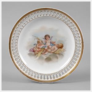 Meissen Durchbruchteller Puttenmotiv