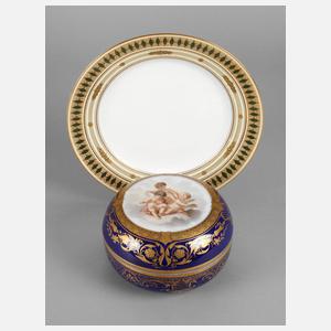 Richard Klemm Dresden Prunkdose und Zierteller