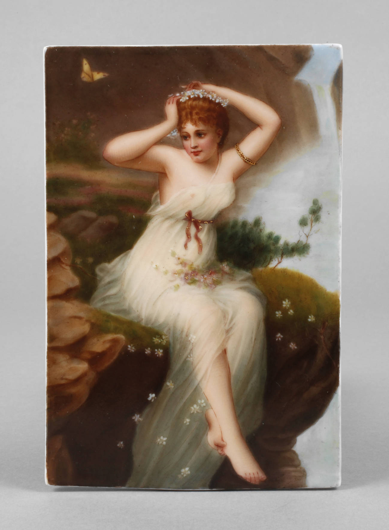 Bildplatte ”Nymphe nach Bernard”