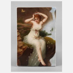 Bildplatte ”Nymphe nach Bernard”