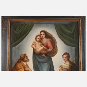 KPM Berlin große Bildplatte ”Sixtinische Madonna”