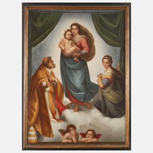 KPM Berlin große Bildplatte ”Sixtinische Madonna”
