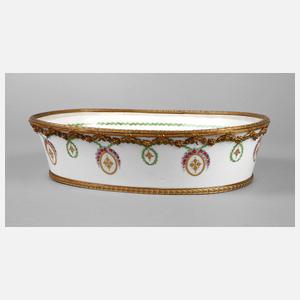 Frankreich Schale mit Messingmontur