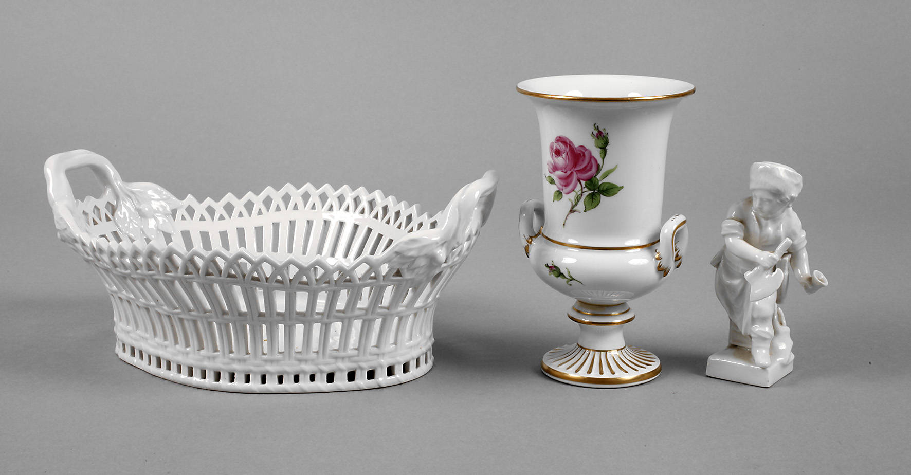 KPM Berlin/Meissen Konvolut Zierporzellan