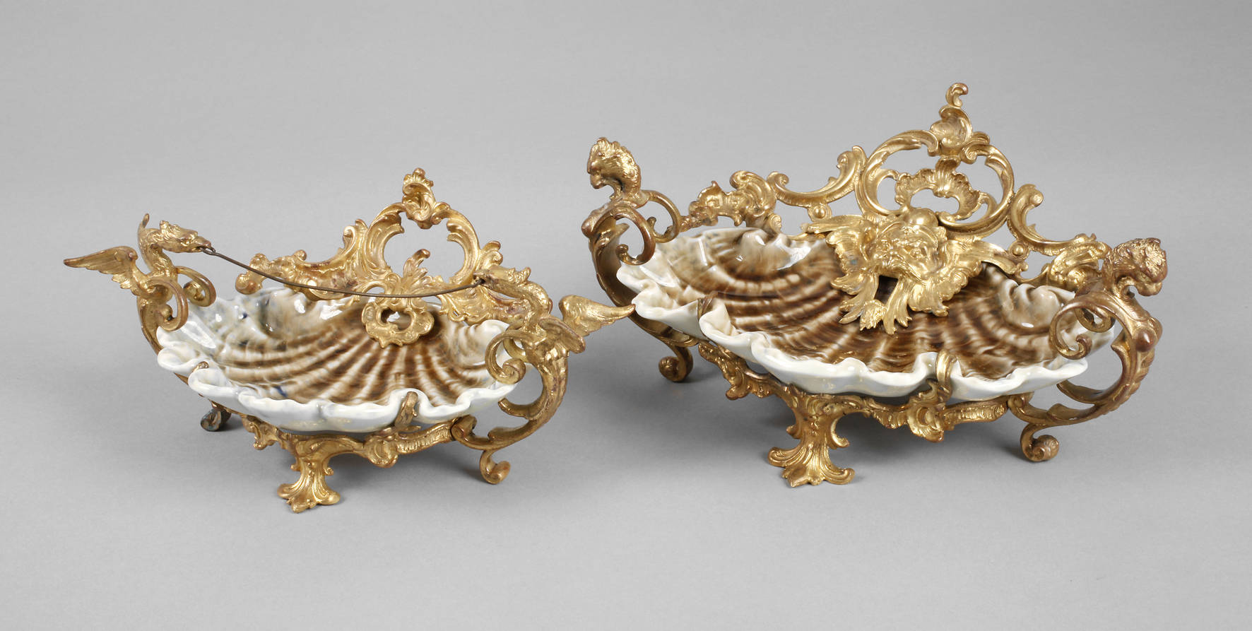 KPM Berlin Paar Muschelschalen Historismus