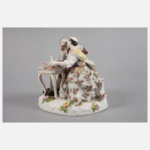 Meissen Liebesgruppe beim Tête à Tête