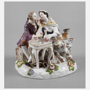 Meissen Liebesgruppe beim Tête à Tête