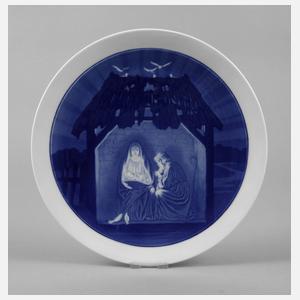 Meissen Weihnachtsteller Christi Geburt