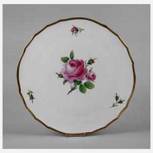 Meissen Tortenplatte ”Rote Rose”