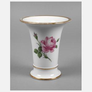 Meissen Trichtervase ”Rote Rose”