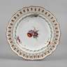 Meissen Durchbruchteller Blumenmalerei