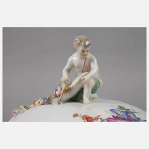 Meissen Deckelterrine/Gemüsenapf ”Blumenbukett”