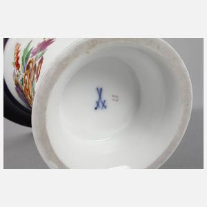 Meissen Trichtervase Kobaltrand
