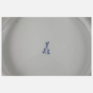 Meissen Sauciere und Kartoffelschüssel Bordüre mit Blumenbuketts