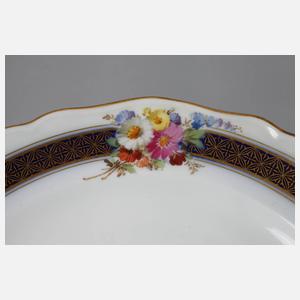 Meissen sechs Gedecke Bordüre mit Blumenbuketts