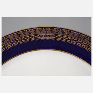 Meissen sechs Speiseteller Kobaltrand