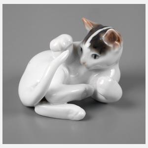 Rosenthal Miniatur ”Liegende Katze”