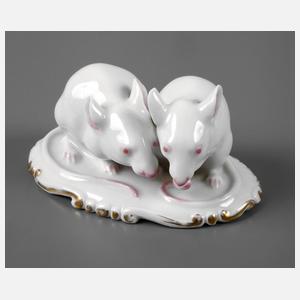 Rosenthal Miniatur ”Mäusepaar”