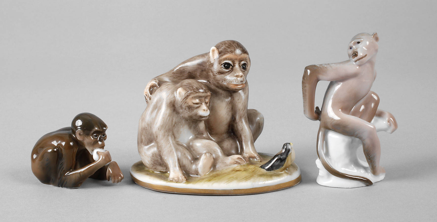 Rosenthal/Sandizell Konvolut Miniaturaffen