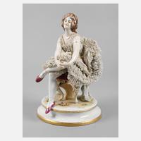 Volkstedt Tänzerin im Spitzenkleid111