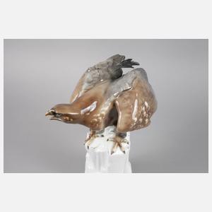 Karl Ens Volkstedt ”Bussard auf Felsen”