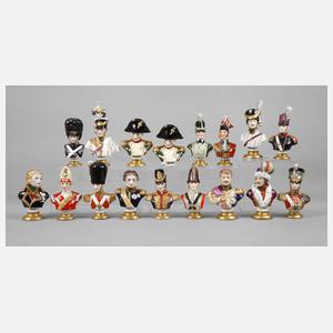 Rudolf Kämmer Volkstedt Miniaturbüsten Napoleonfeldzug