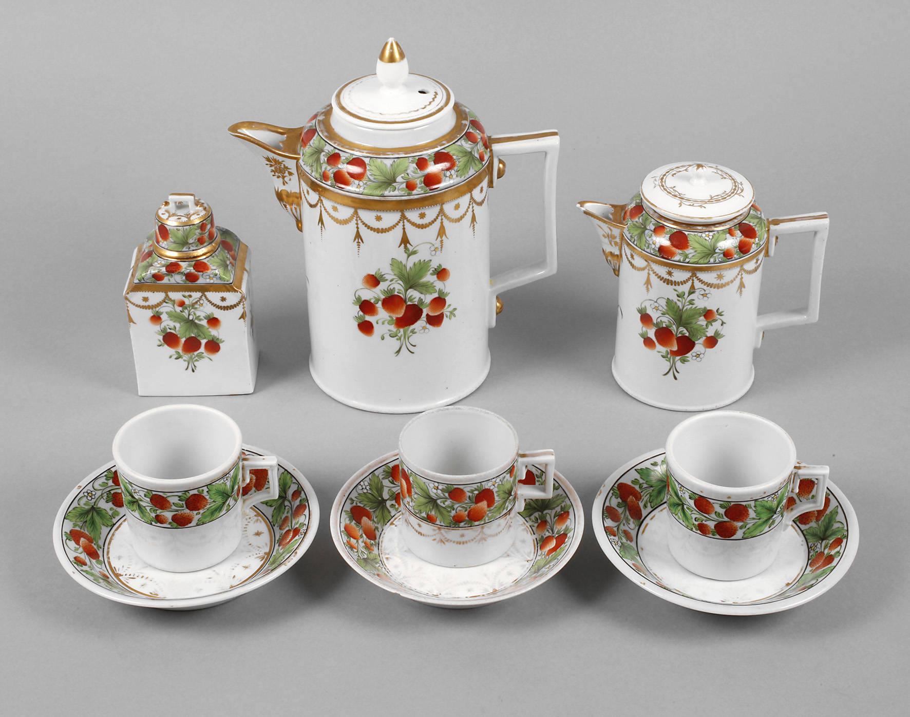 Wallendorf Restservice Erdbeerdekor