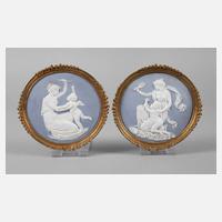 Paar Reliefplatten Venus mit Amor111