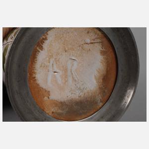 Kleiner Fayence-Walzenkrug