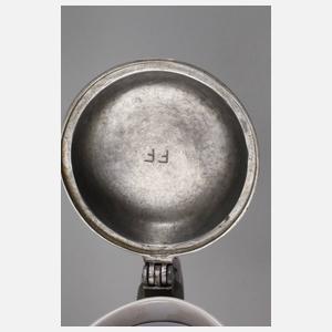 Kleiner Fayence-Walzenkrug