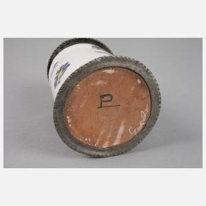 Kleiner Hanauer Fayence-Walzenkrug