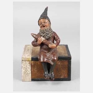 Zigarrenkiste mit Zwerg