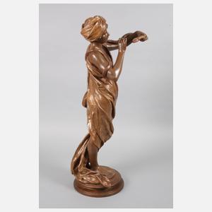 Goldscheider Wien große Figur ”Schlangenzauberin”