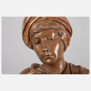 Goldscheider Wien große Figur ”Schlangenzauberin”