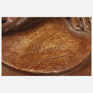 Goldscheider Wien große Figur ”Schlangenzauberin”