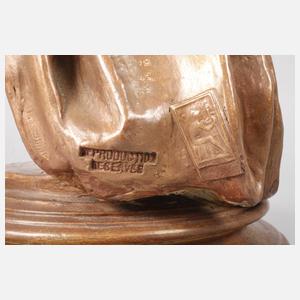 Goldscheider Wien große Figur ”Schlangenzauberin”