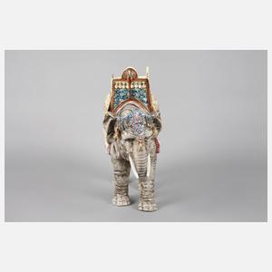 Indischer Elefant als Vase