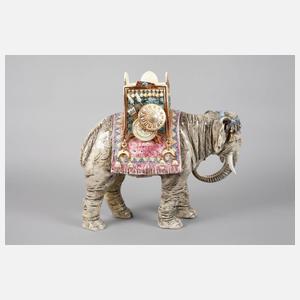 Indischer Elefant als Vase