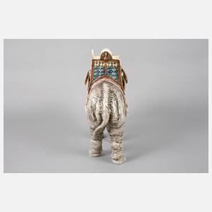 Indischer Elefant als Vase