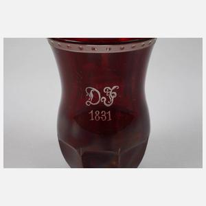 Militärischer Biedermeierbecher