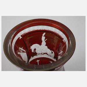 Militärischer Biedermeierbecher