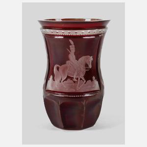 Militärischer Biedermeierbecher