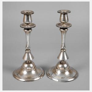 Paar Silberleuchter Biedermeier