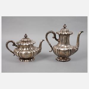 Silber Kaffee-/Teeset Historismus