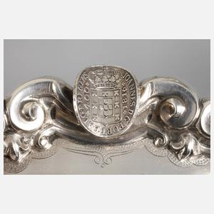 Kleine Silberschale reich ornamentiert, Portugal