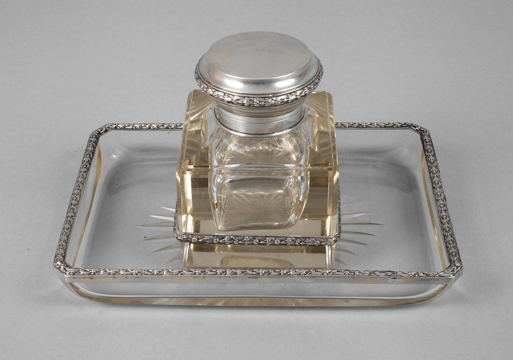 Silber Tintenfass Jugendstil